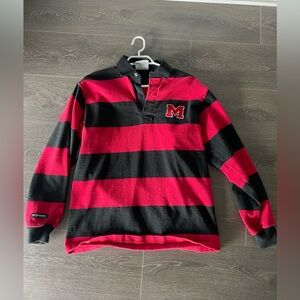 Red & Black Vintage Rugby Shirt